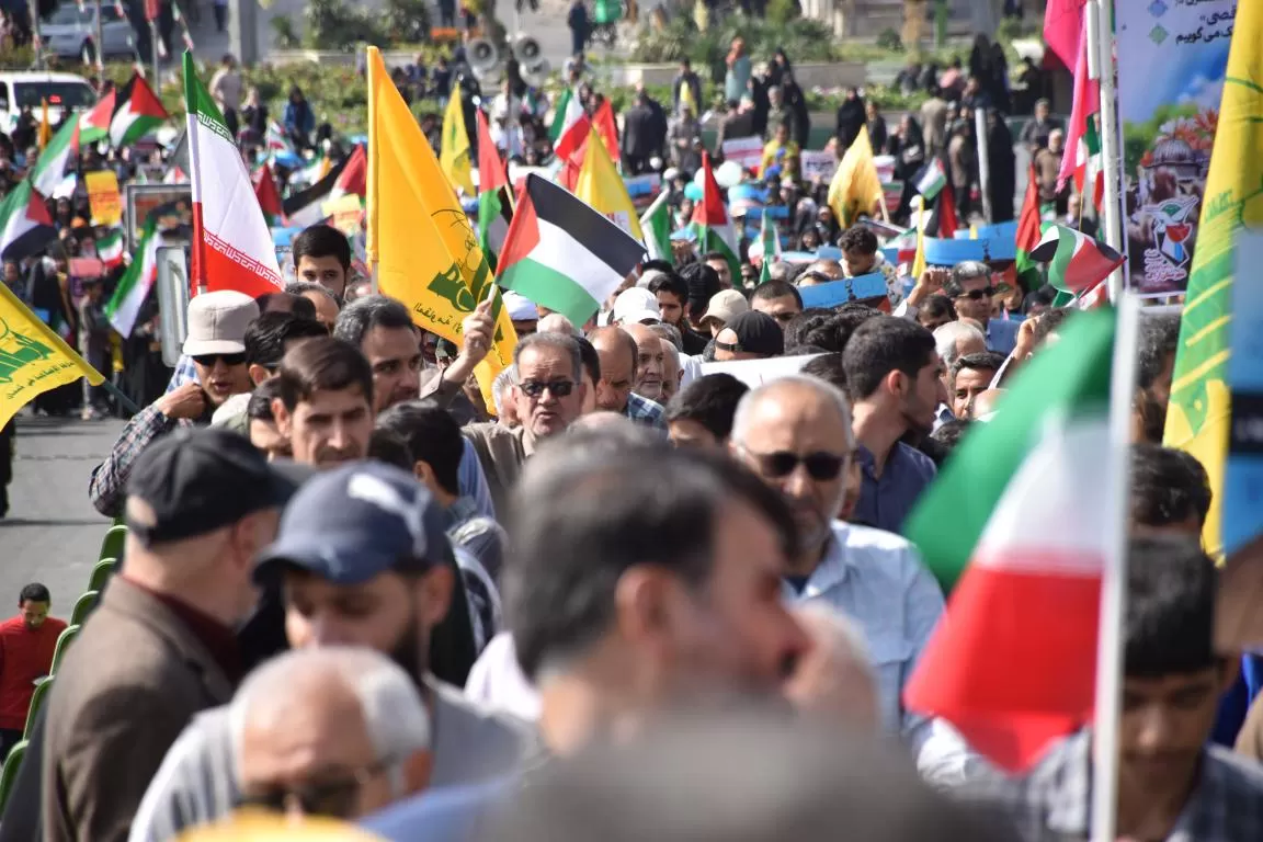 حضور مردم اراک در راهپیمایی حمایت از فلسطین