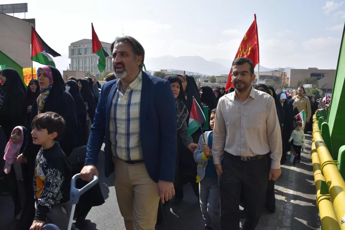 حضور مردم اراک در راهپیمایی حمایت از فلسطین