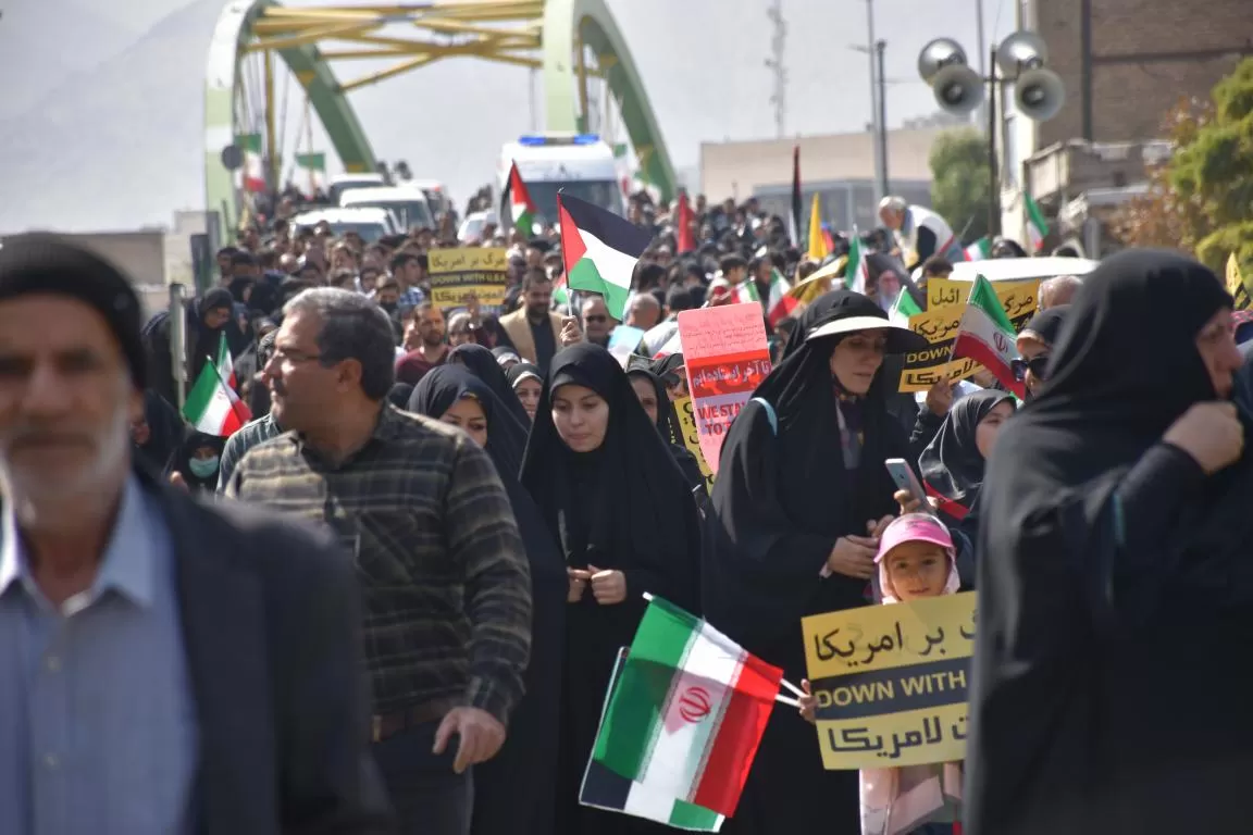 حضور مردم اراک در راهپیمایی حمایت از فلسطین