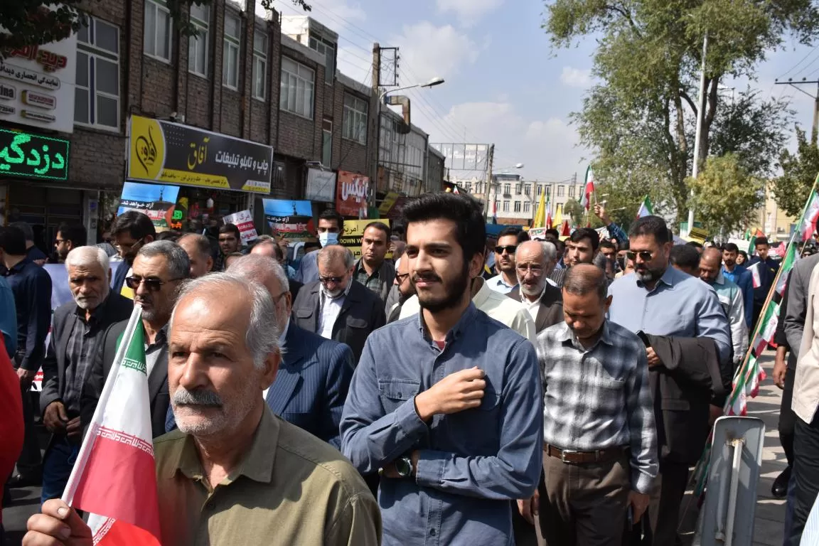 حضور مردم اراک در راهپیمایی حمایت از فلسطین