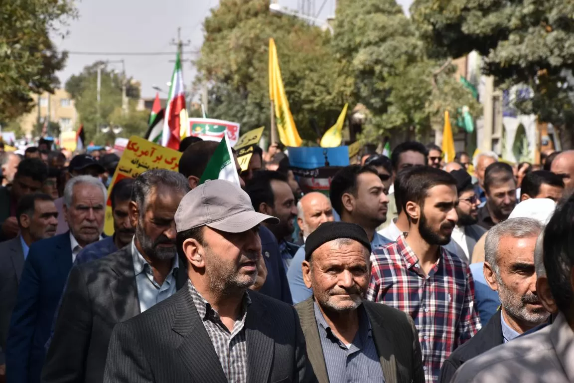 حضور مردم اراک در راهپیمایی حمایت از فلسطین