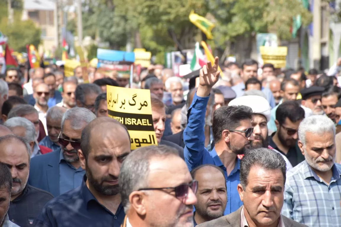 حضور مردم اراک در راهپیمایی حمایت از فلسطین