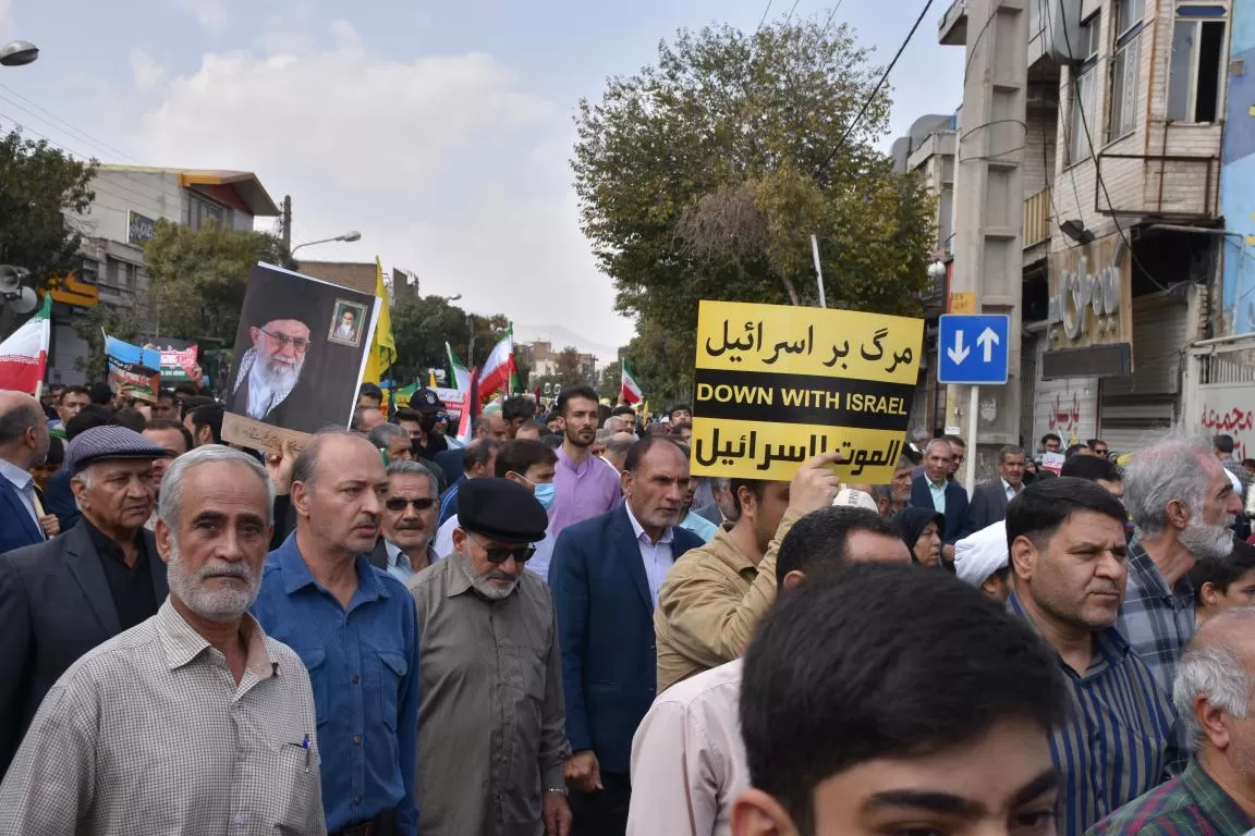 حضور مردم اراک در راهپیمایی حمایت از فلسطین