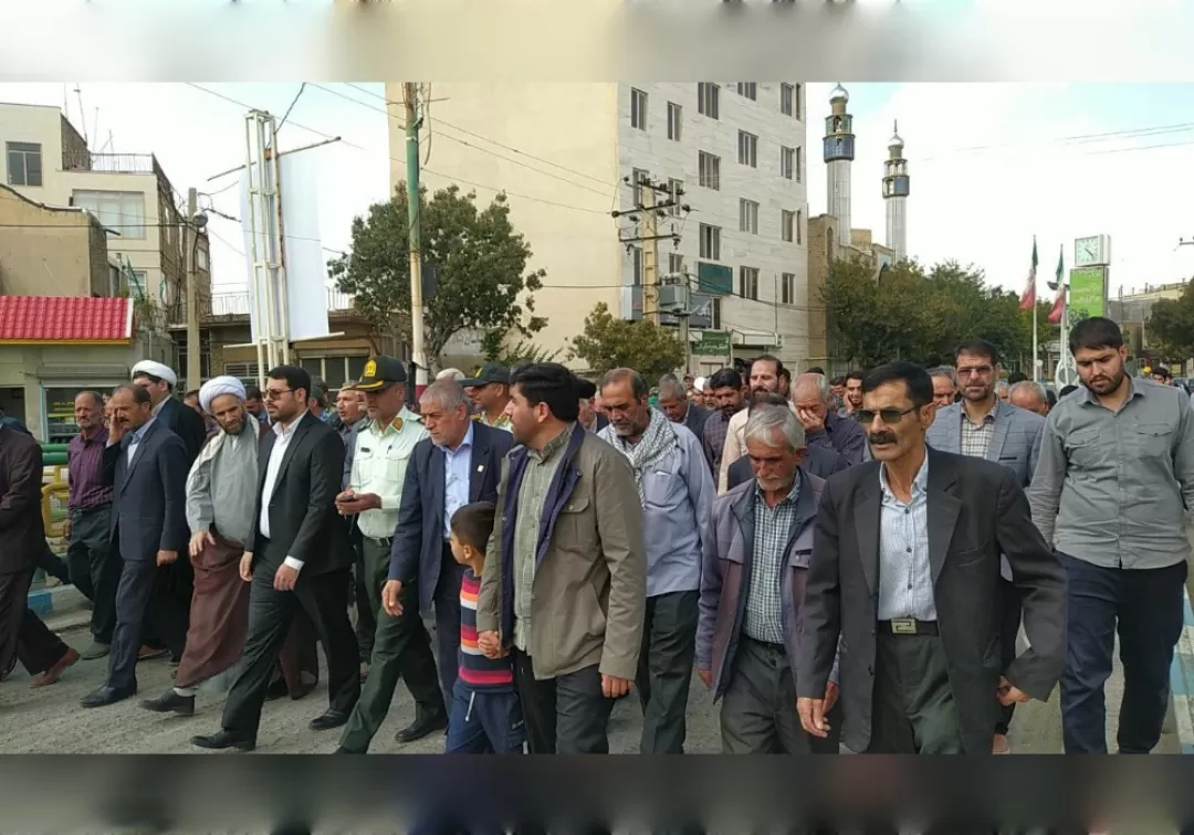 حضور پرشور مردم خنداب در راهپیمایی