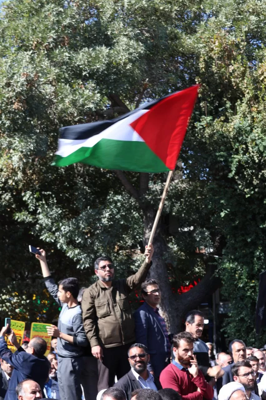 تجمع مردم اراک در حمایت از فلسطین