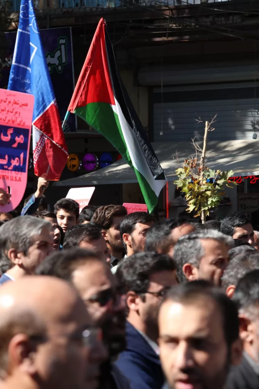 تجمع مردم اراک در حمایت از فلسطین