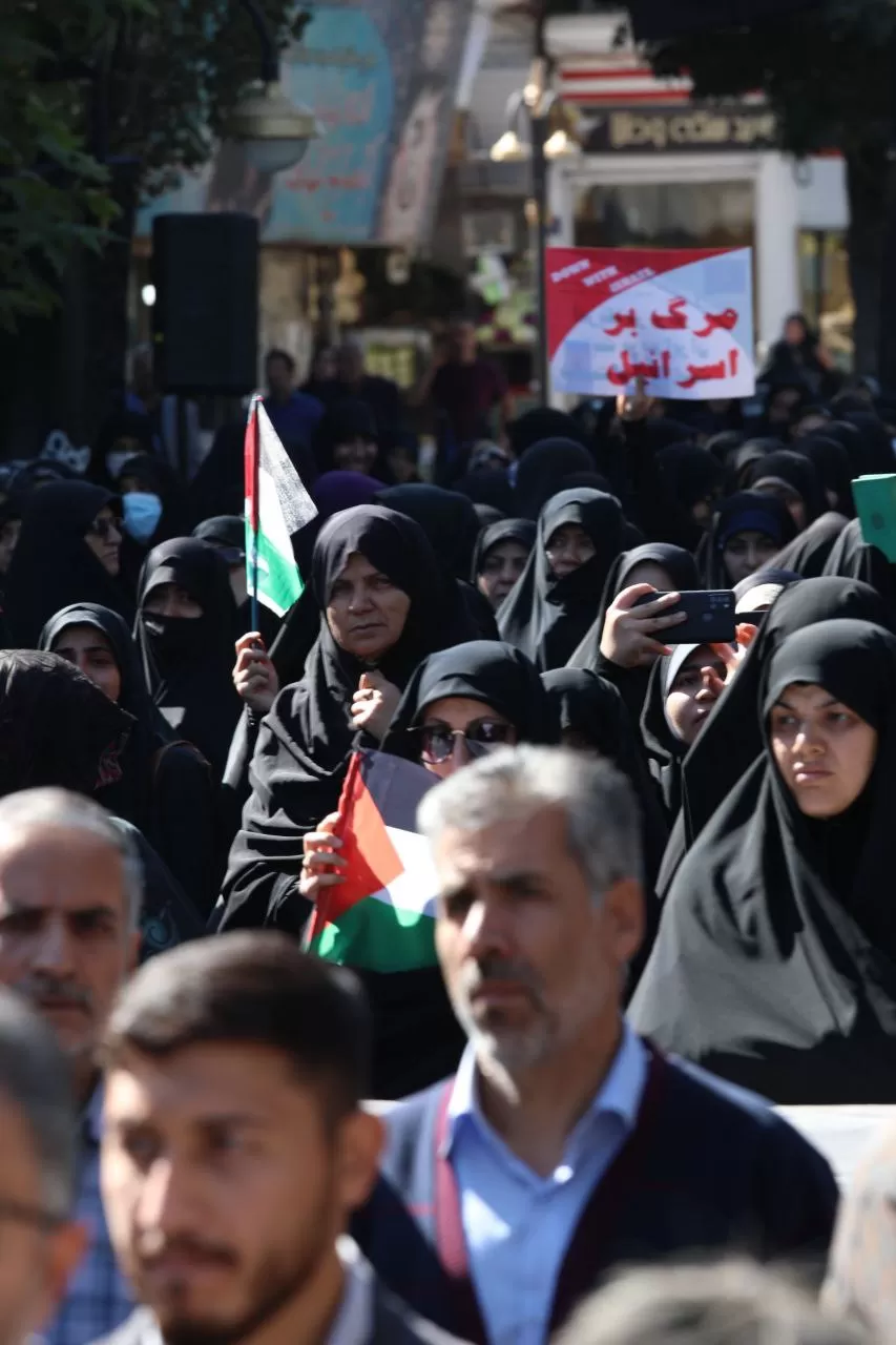 تجمع مردم اراک در حمایت از فلسطین