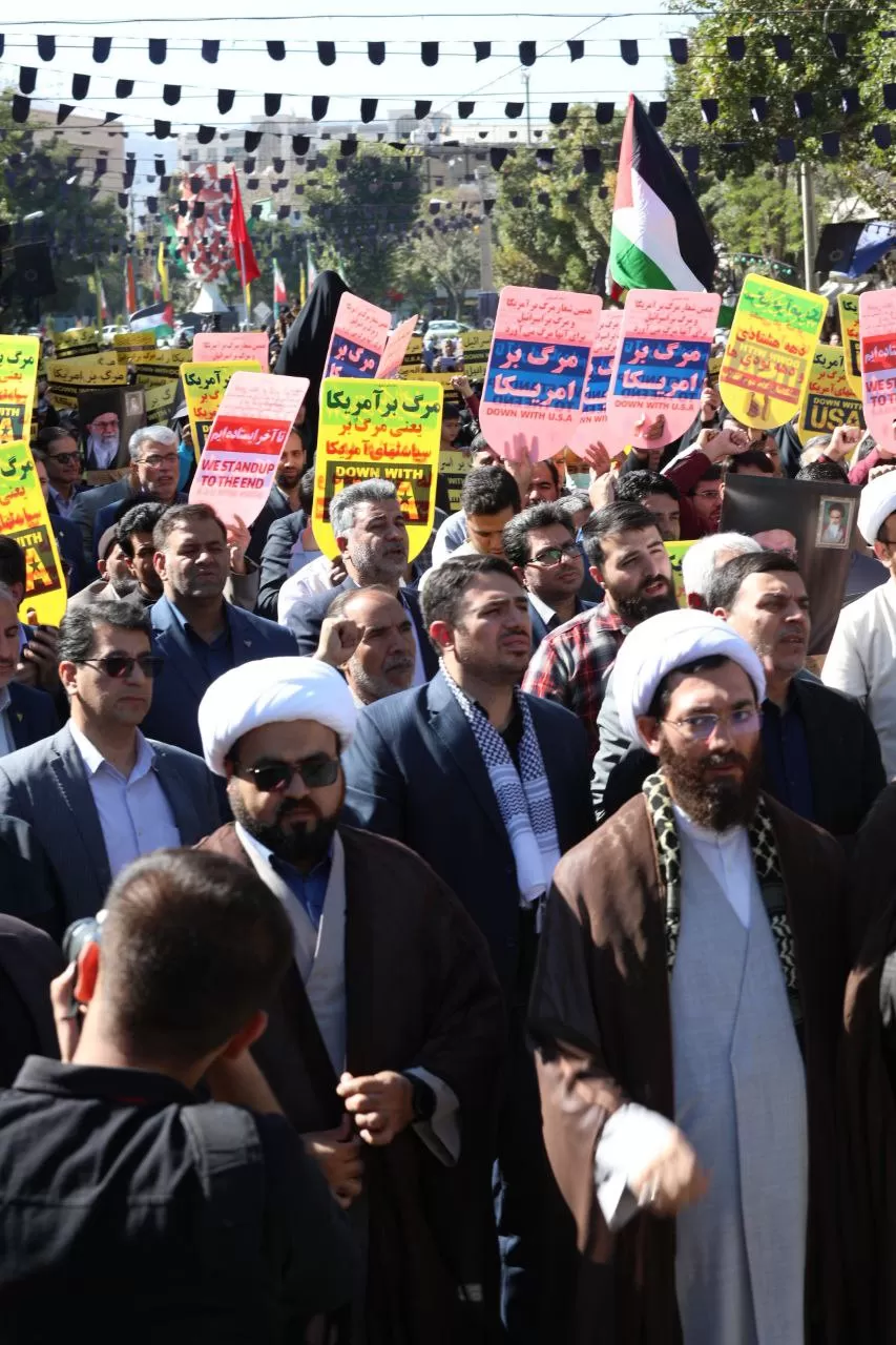 تجمع مردم اراک در حمایت از فلسطین