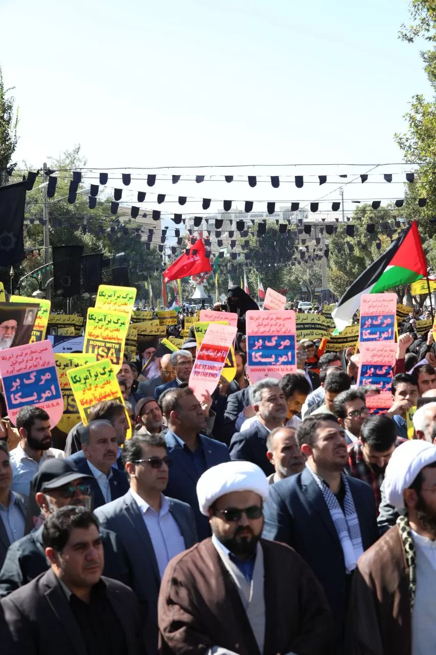 تجمع مردم اراک در حمایت از فلسطین