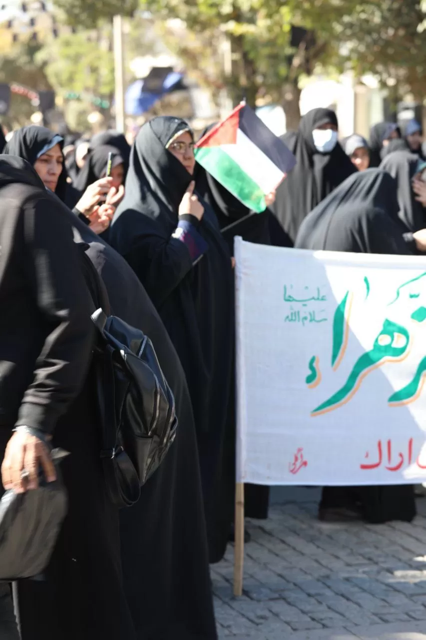 تجمع مردم اراک در حمایت از فلسطین