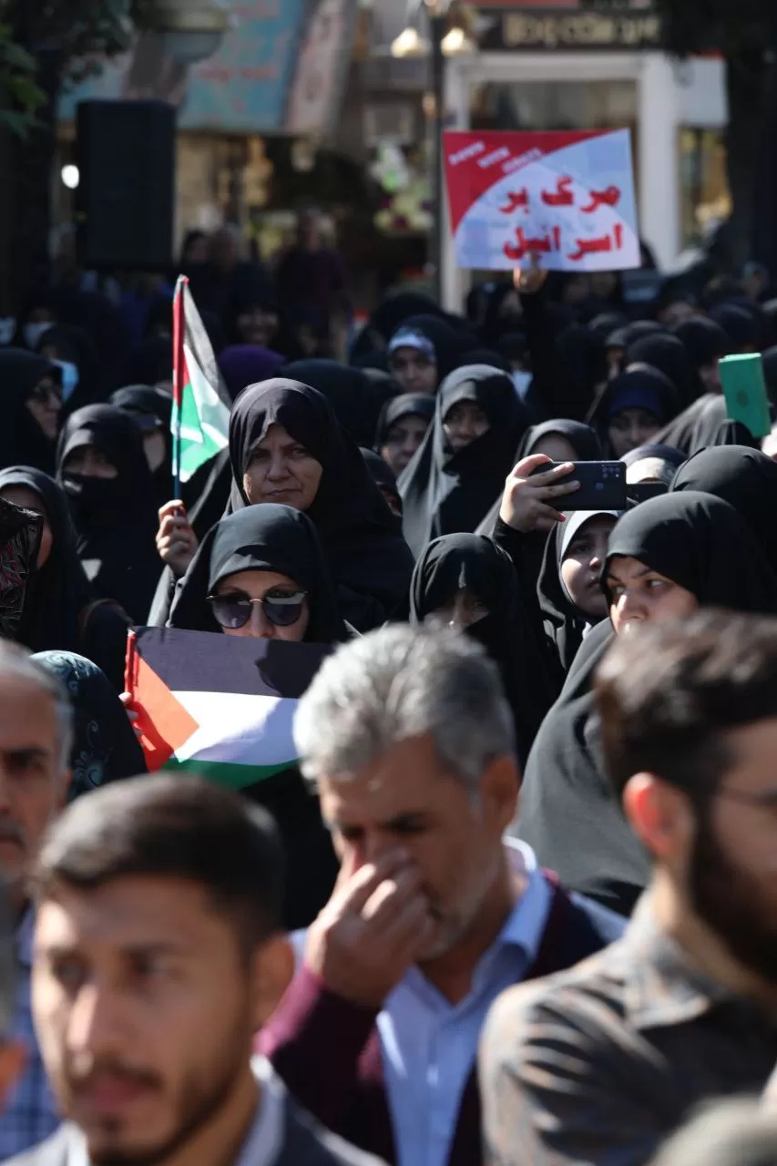 تجمع مردم اراک در حمایت از فلسطین
