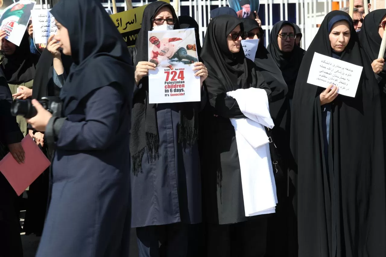 تجمع کادر سلامت اراک در حمایت از فلسطین