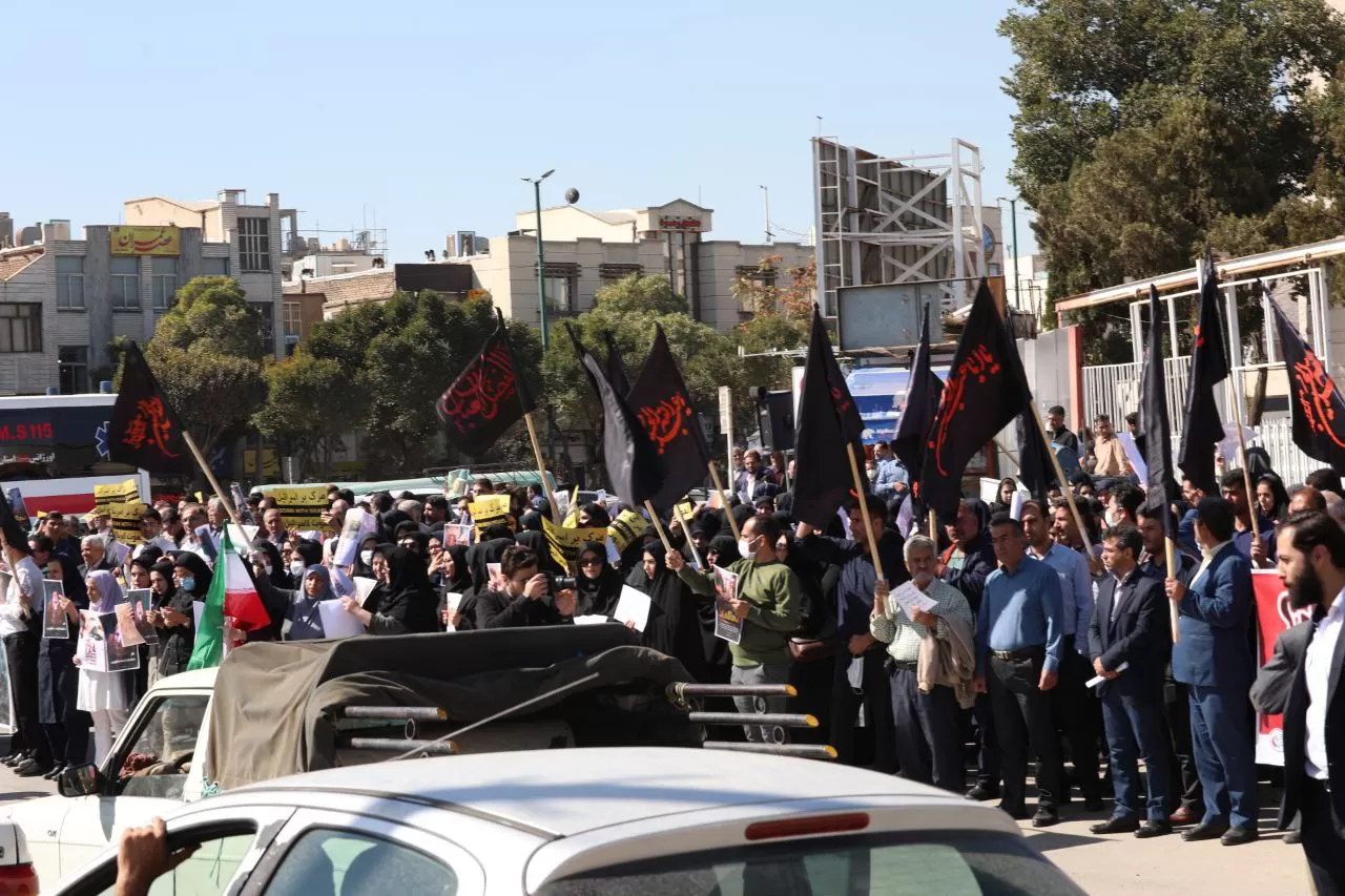 تجمع کادر سلامت اراک در حمایت از فلسطین