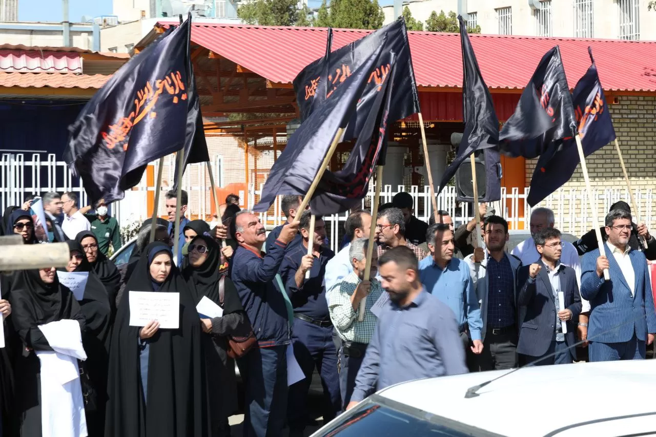 تجمع کادر سلامت اراک در حمایت از فلسطین