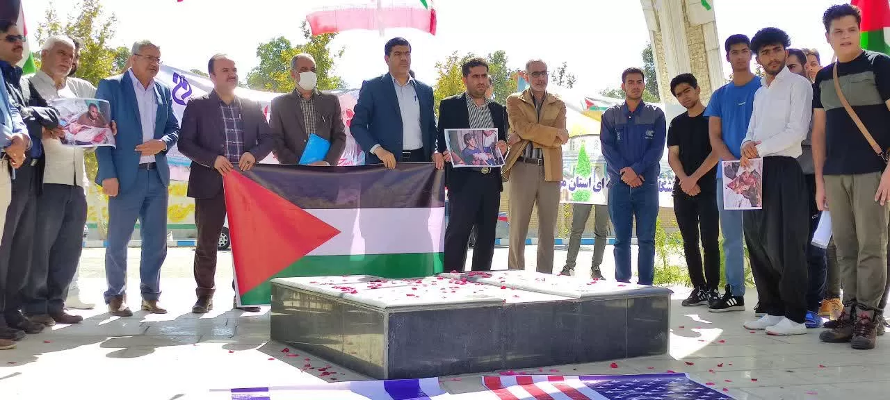 تجمع دانشجویان اراک در حمایت از فلسطین
