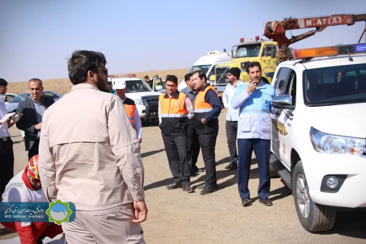 مانور تخریب پل راه‌آهن در آشتیان