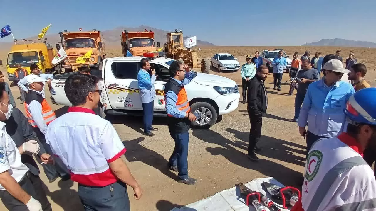 مانور تخریب پل راه‌آهن در آشتیان