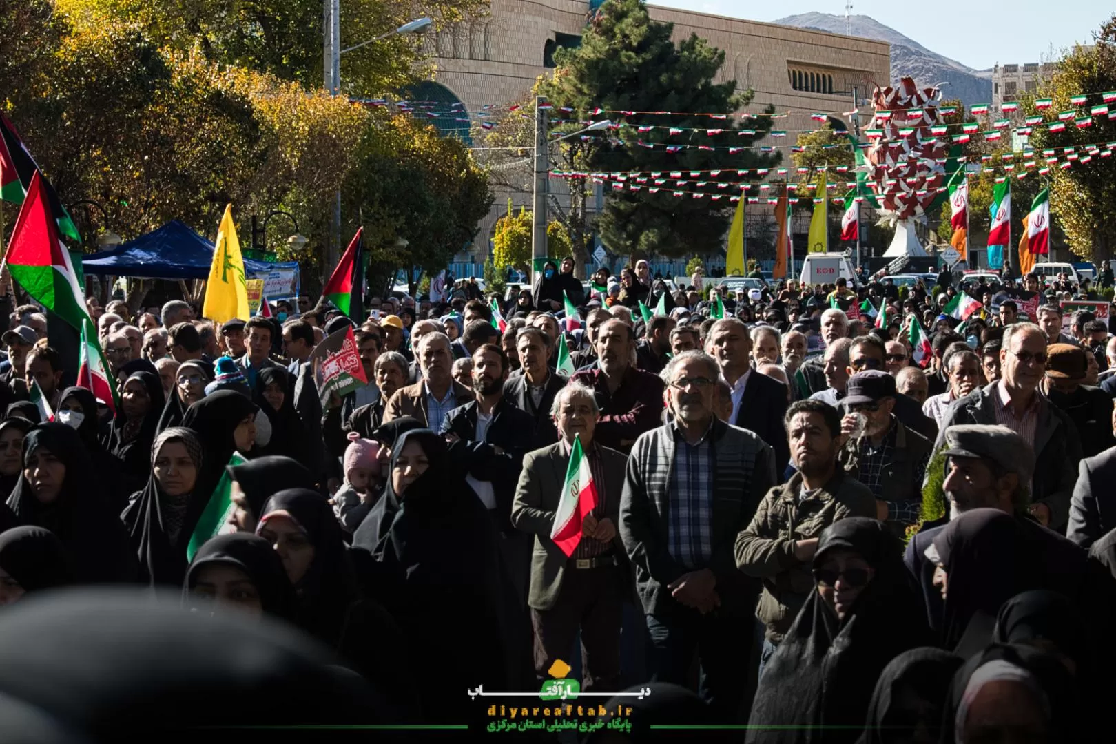 تجمع مردم اراک در حمایت از مردم فلسطین
