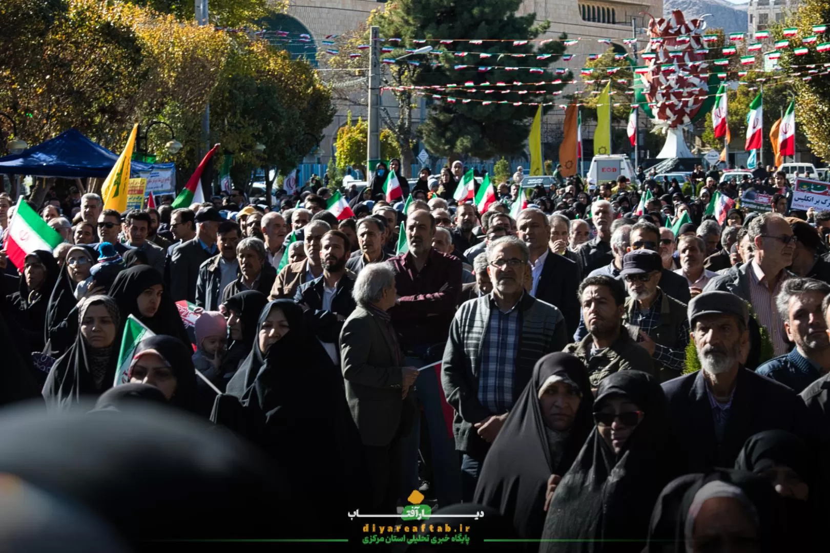 تجمع مردم اراک در حمایت از مردم فلسطین