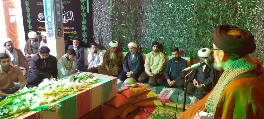 تشییع باشکوه شهید گمنام در شازند