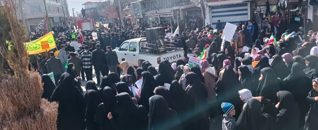 شکوه تماشایی راهپیمایی ۲۲بهمن کمیجان