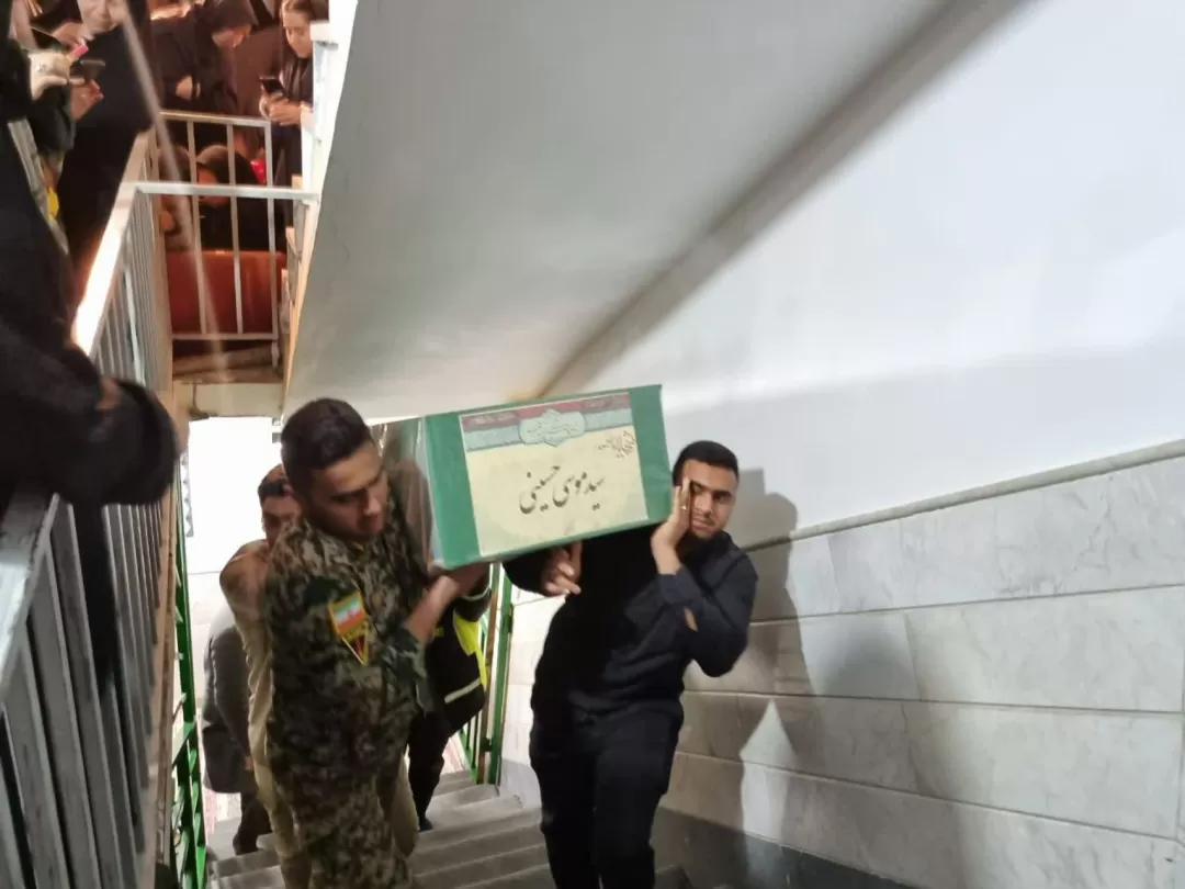 وداع با پیکر شهید مدافع حرم در ساوه
