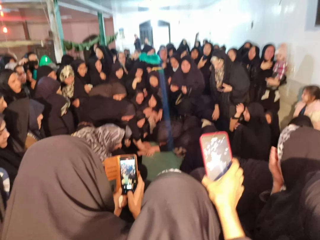 وداع با پیکر شهید مدافع حرم در ساوه