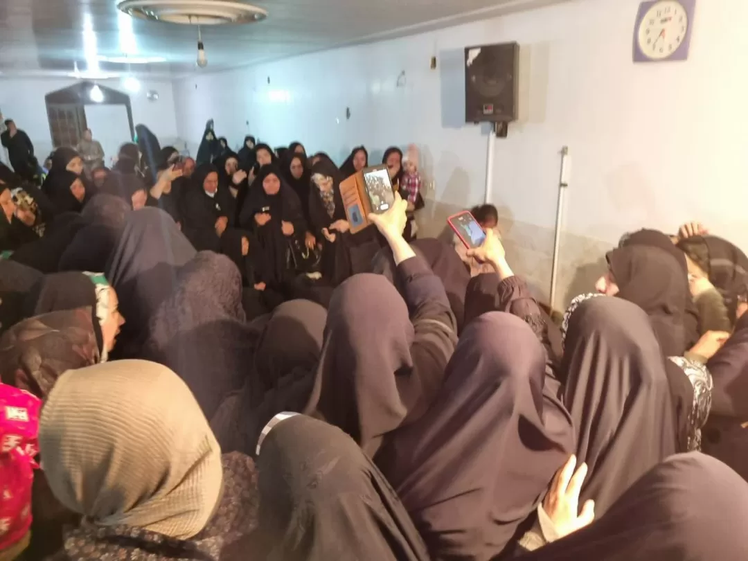 وداع با پیکر شهید مدافع حرم در ساوه