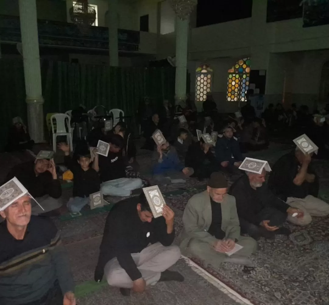 مراسم احیاء شب قدر در خنداب