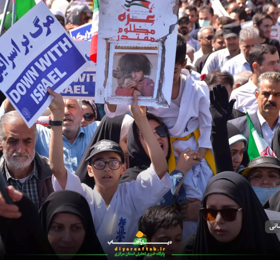 حضور نوجوانان و کودکان در راهپیمایی روز قدس