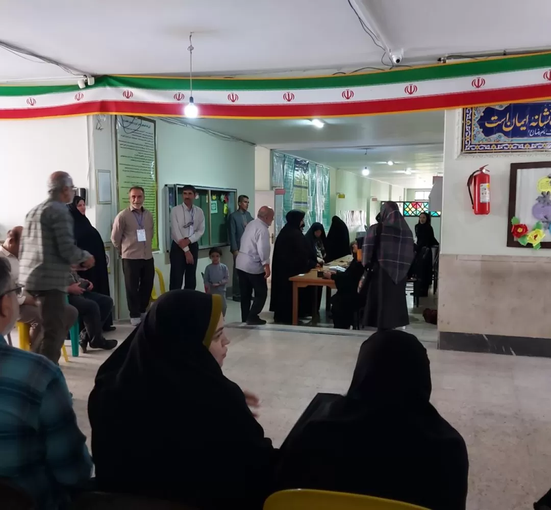 حماسه حضور تفرشیها در انتخابات