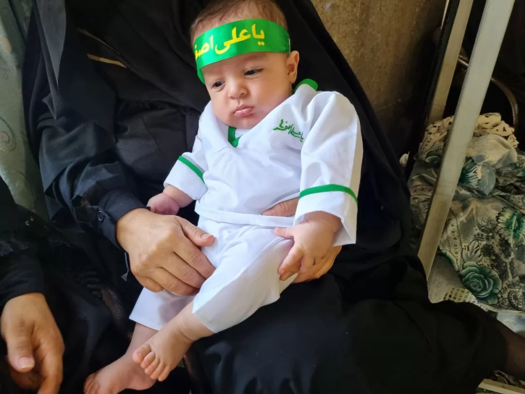 آئین شیرخوارگان حسینی در ساوه برگزار شد