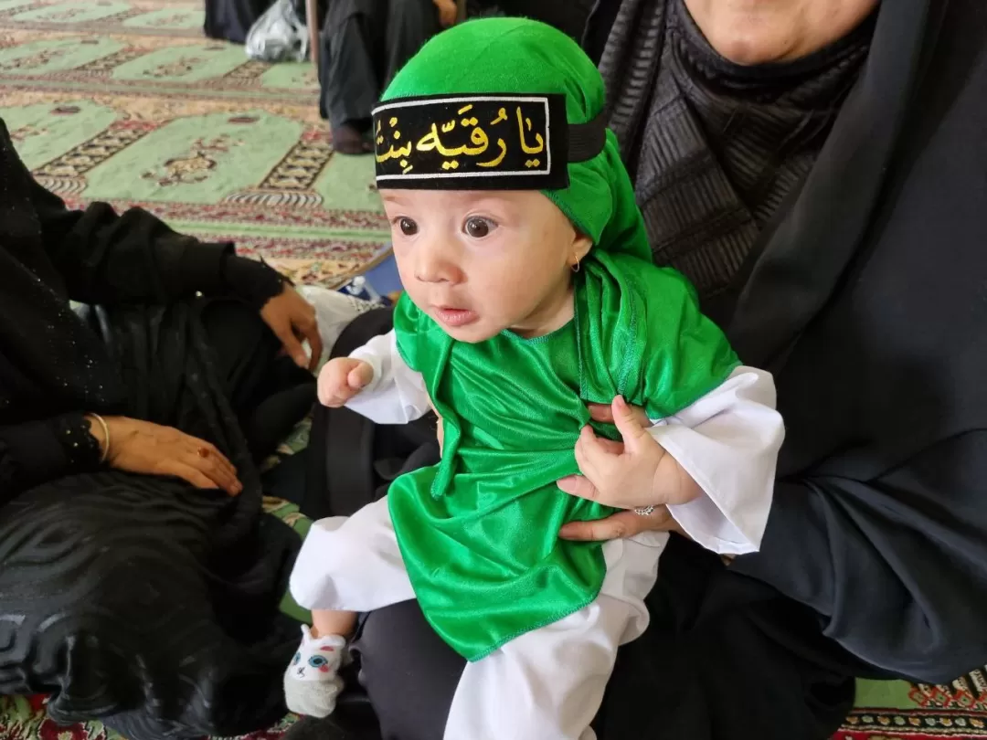 آئین شیرخوارگان حسینی در ساوه برگزار شد