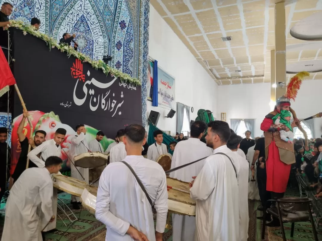 آئین شیرخوارگان حسینی در ساوه برگزار شد