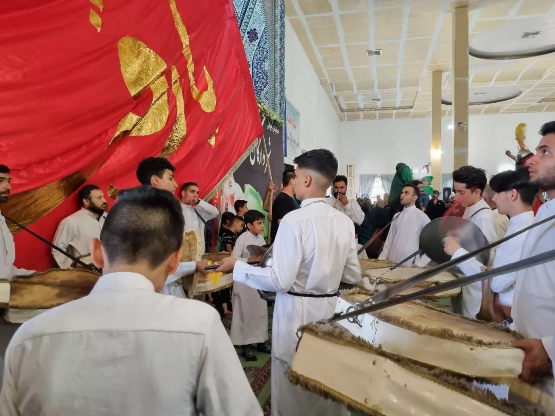 آئین شیرخوارگان حسینی در ساوه برگزار شد