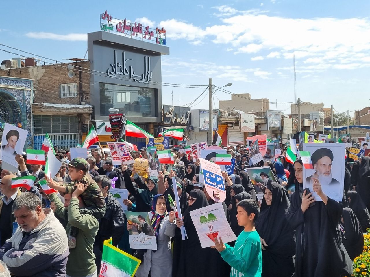 حضور پرشور روزه‌داران ساوجی در روز قدس