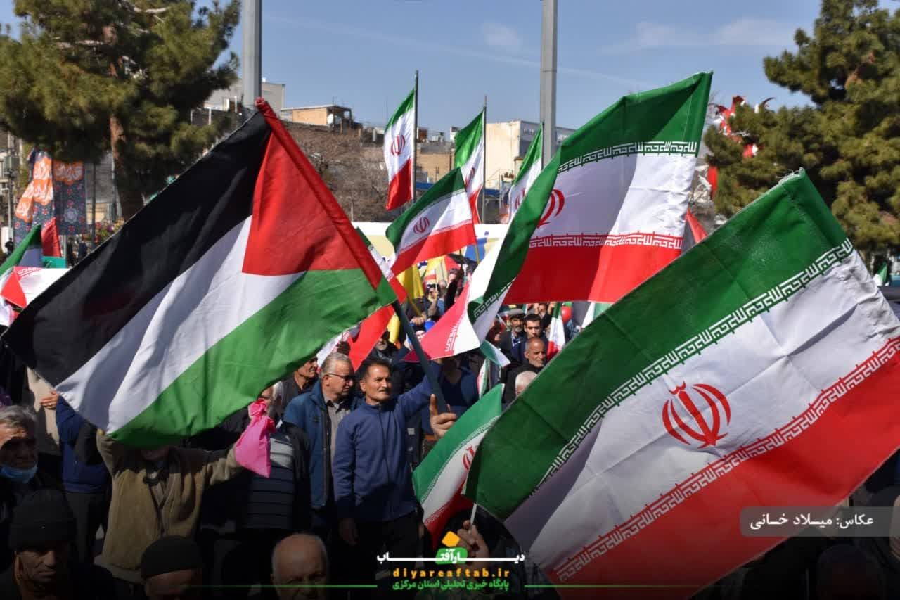 حماسه‌ مردم اراک در راهپیمایی روز قدس