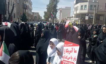 خروش دلیجانی‌ها در حمایت از مردم فلسطین