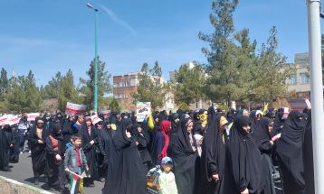 خروش دلیجانی‌ها در حمایت از مردم فلسطین