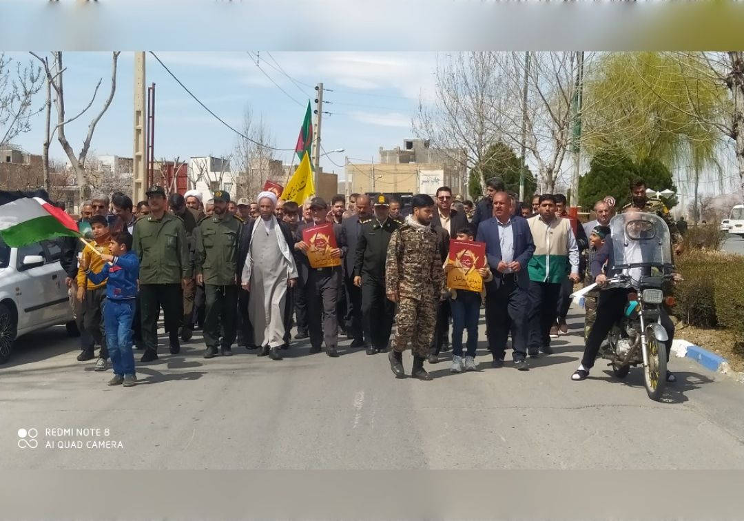 راهپیمایی باشکوه روز قدس در خنداب