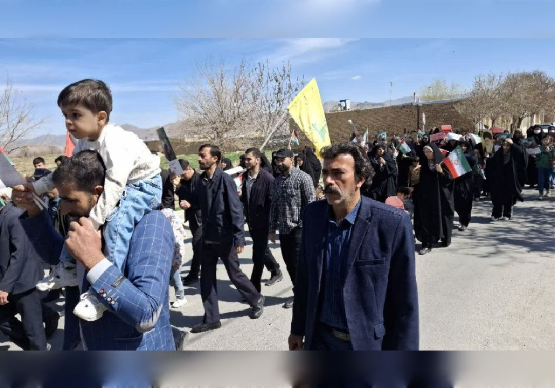 راهپیمایی روز قدس در روستاهای خنداب