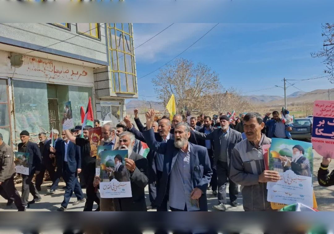 راهپیمایی روز قدس در روستاهای خنداب