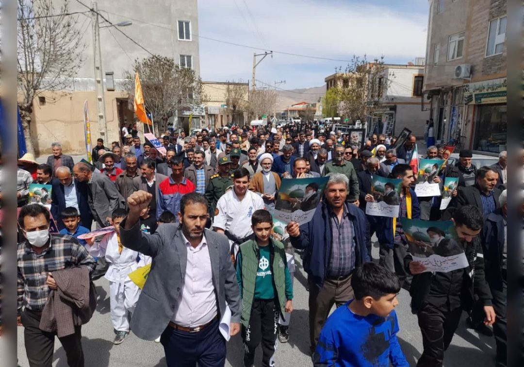 راهپیمایی روز قدس در روستاهای خنداب