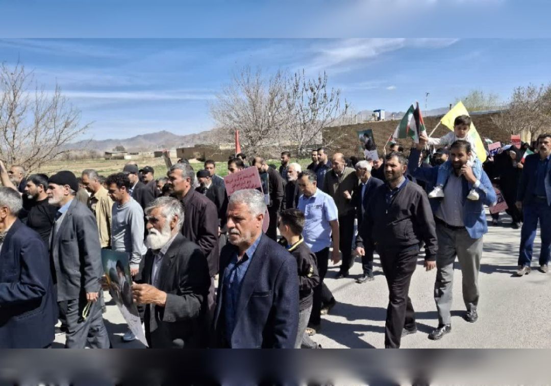 راهپیمایی روز قدس در روستاهای خنداب