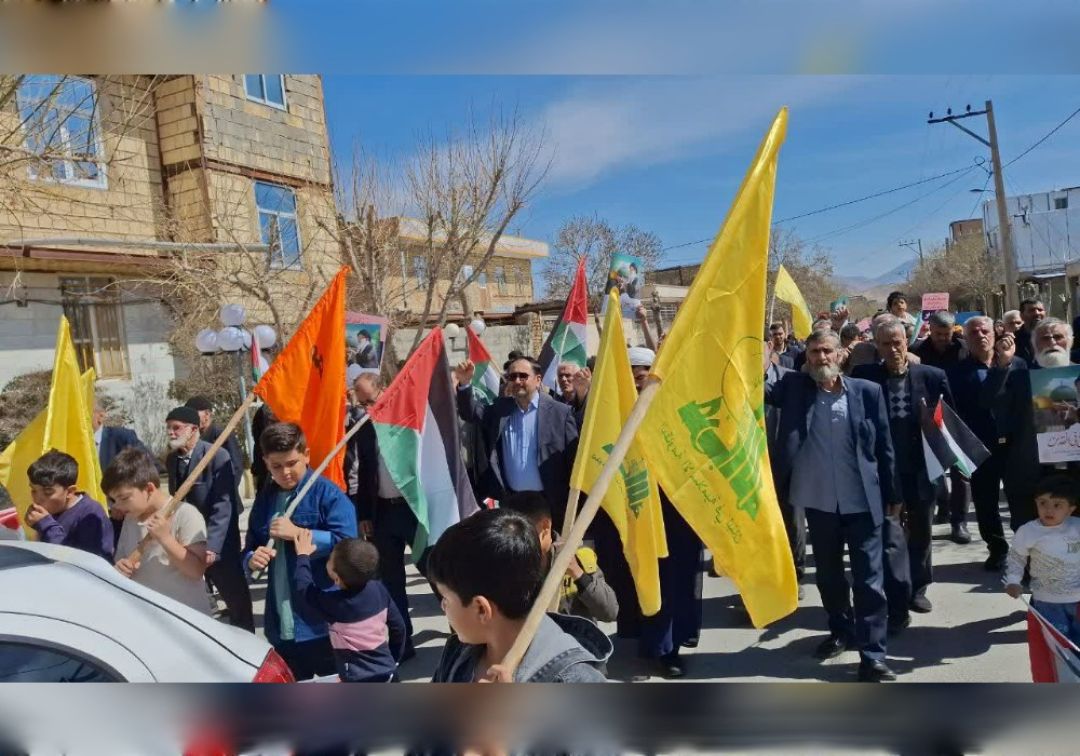 راهپیمایی روز قدس در روستاهای خنداب