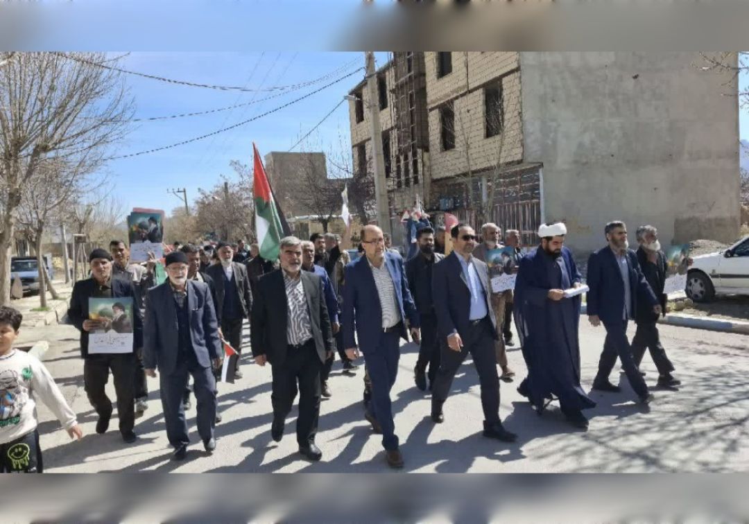 راهپیمایی روز قدس در روستاهای خنداب