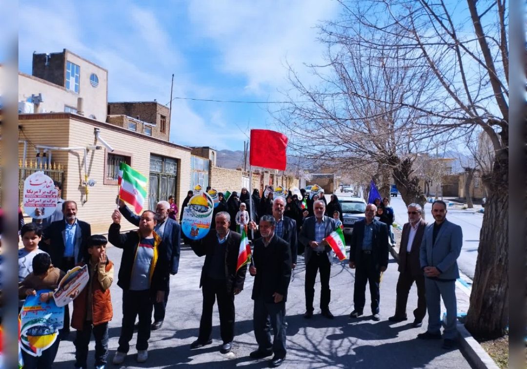راهپیمایی روز قدس در روستاهای خنداب