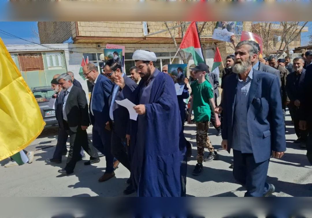 راهپیمایی روز قدس در روستاهای خنداب