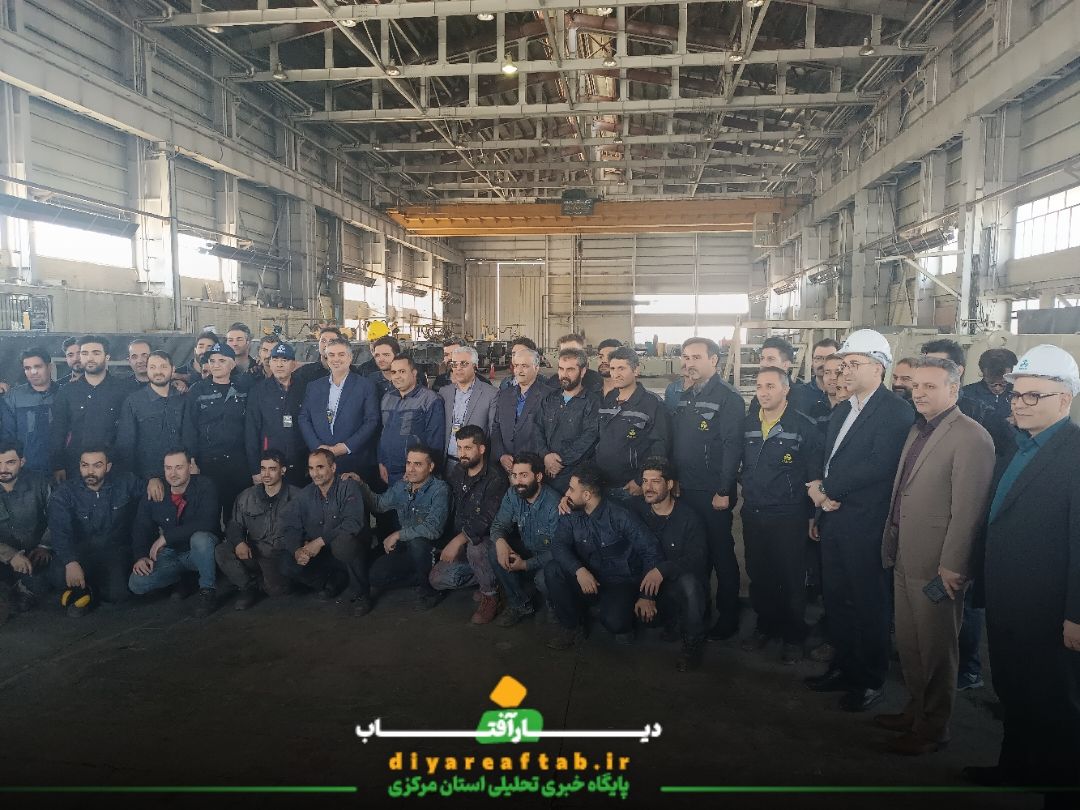 بازدید استاندار مرکزی از ماشین‌سازی