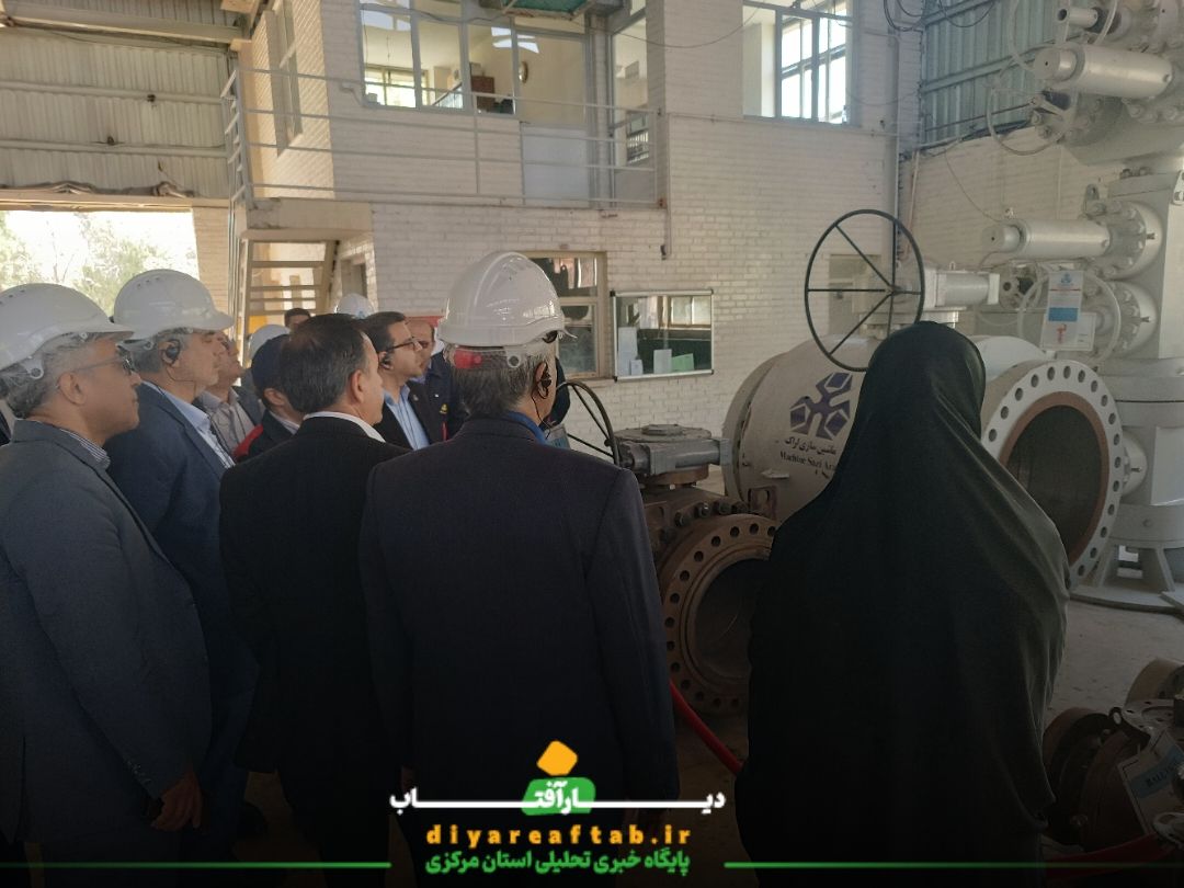 بازدید استاندار مرکزی از ماشین‌سازی